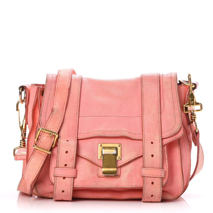 Proenza Schouler Lambskin PS1 Mini Pouch Messenger Bag Pink 1 of 9