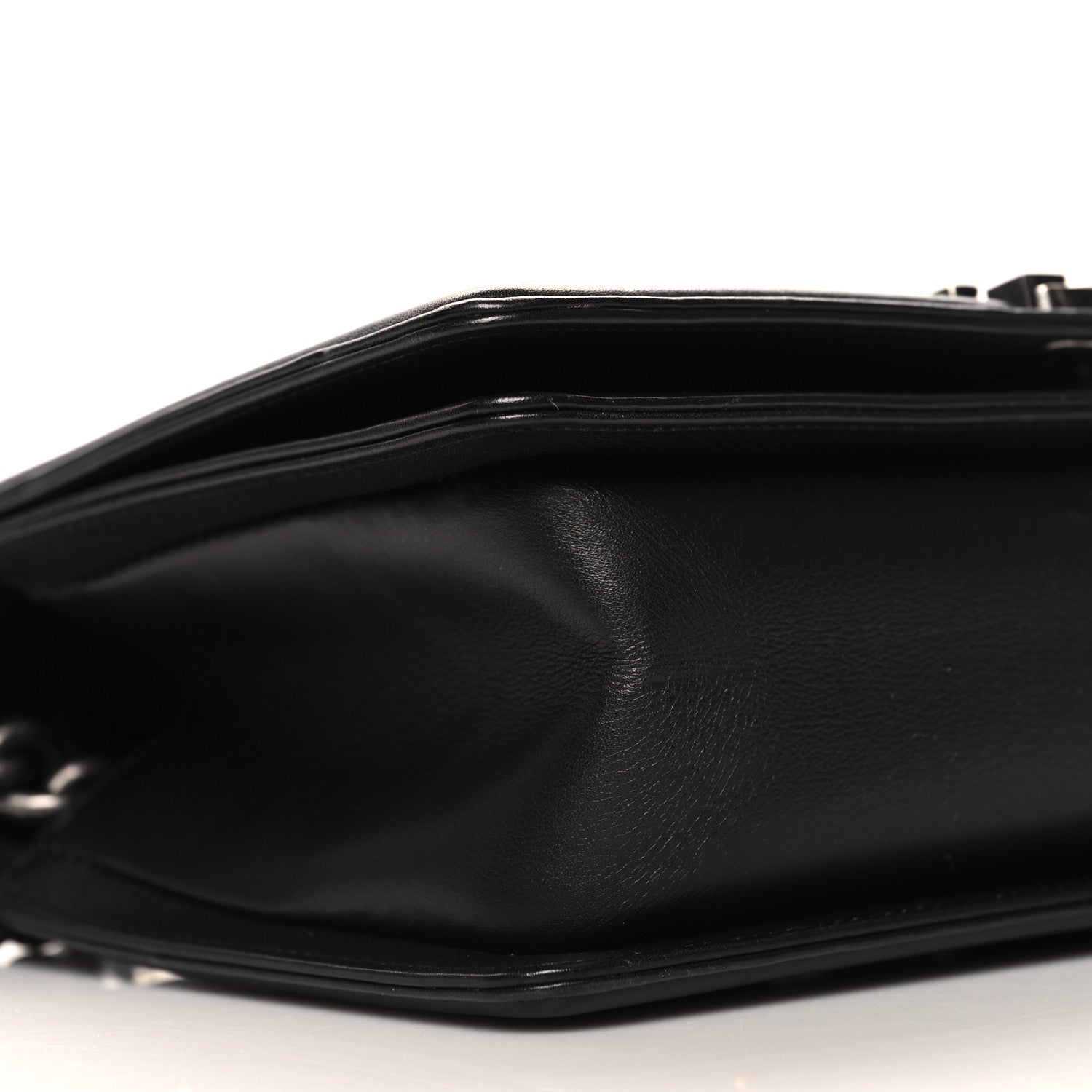 Chanel Lambskin Chevron Quilted Medium Boy Flap Black 9 of 10