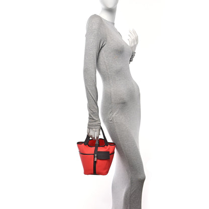 Hermes Toile Goeland Swift Cargo Picotin Lock 18 Rouge Sellier Rose Texas 2 of 10