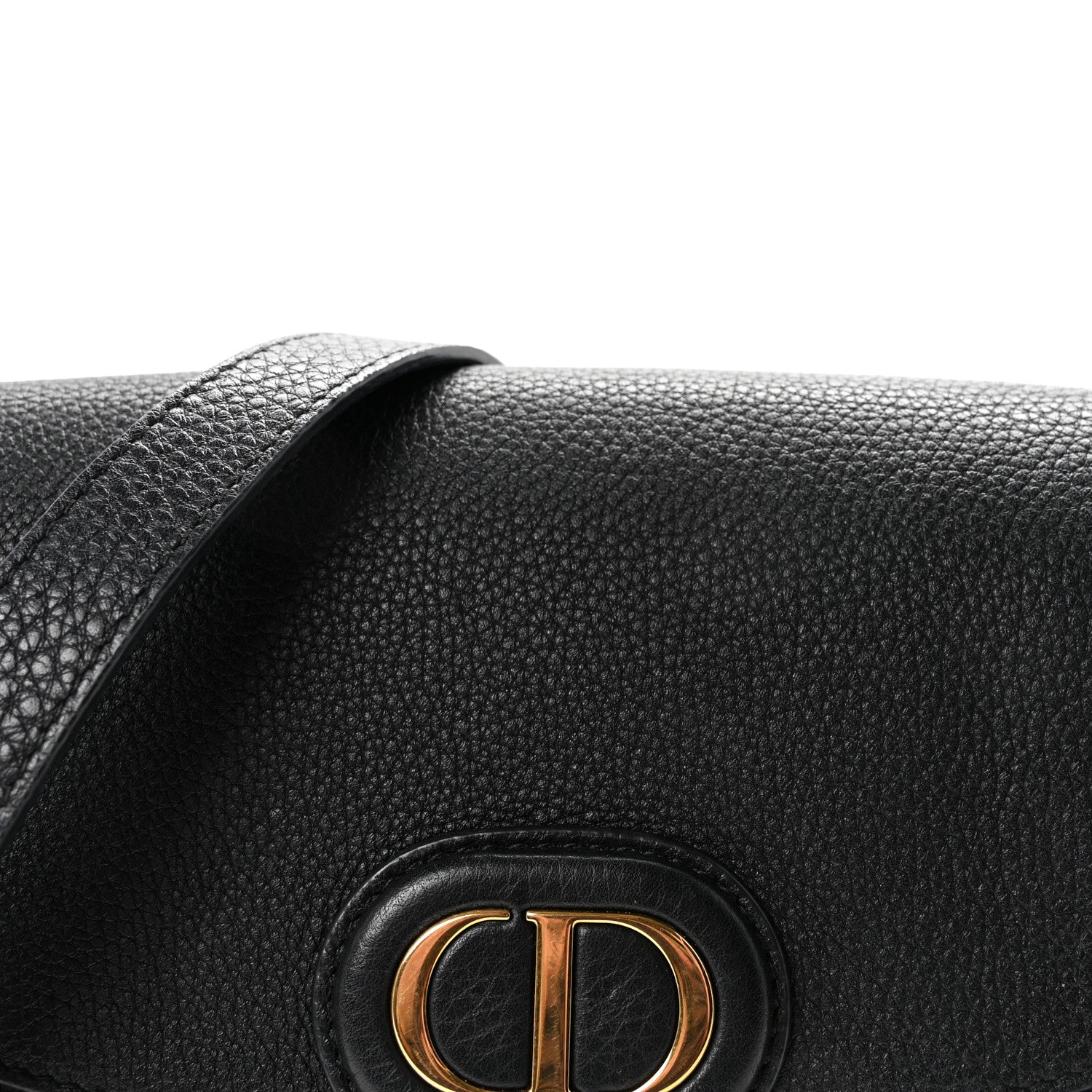 Christian Dior Grained Calfskin Medium Bobby Flap Black 7 of 9