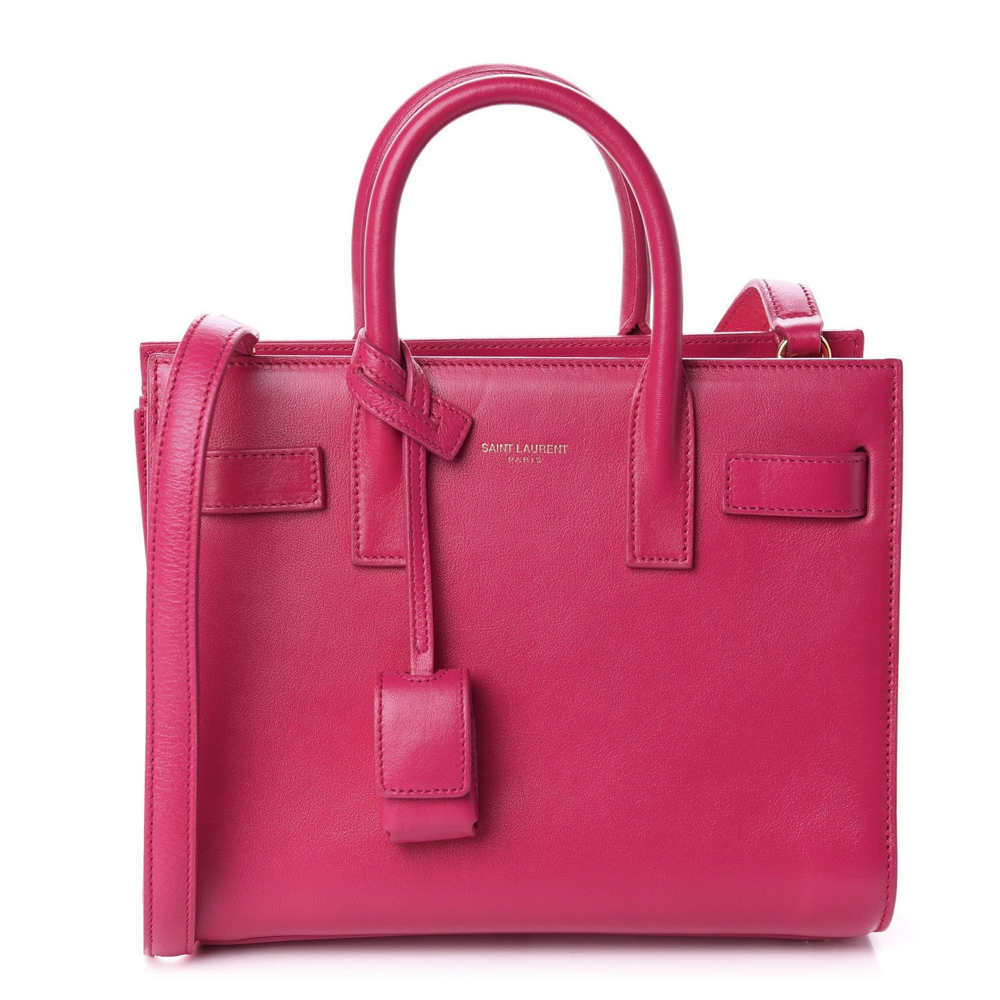 Calfskin Nano Sac De Jour Bubblegum