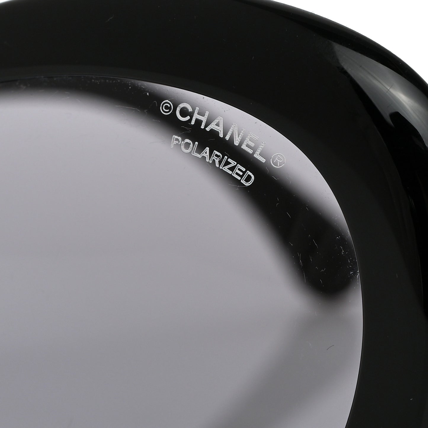 Acetate Polarized Oval CC Sunglasses 5469-B Black