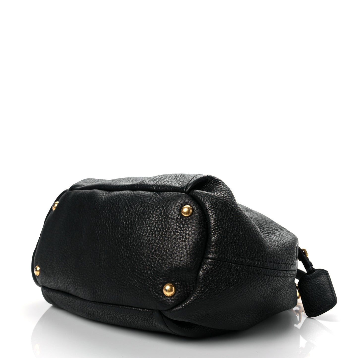 Vitello Daino Shopping Tote Black