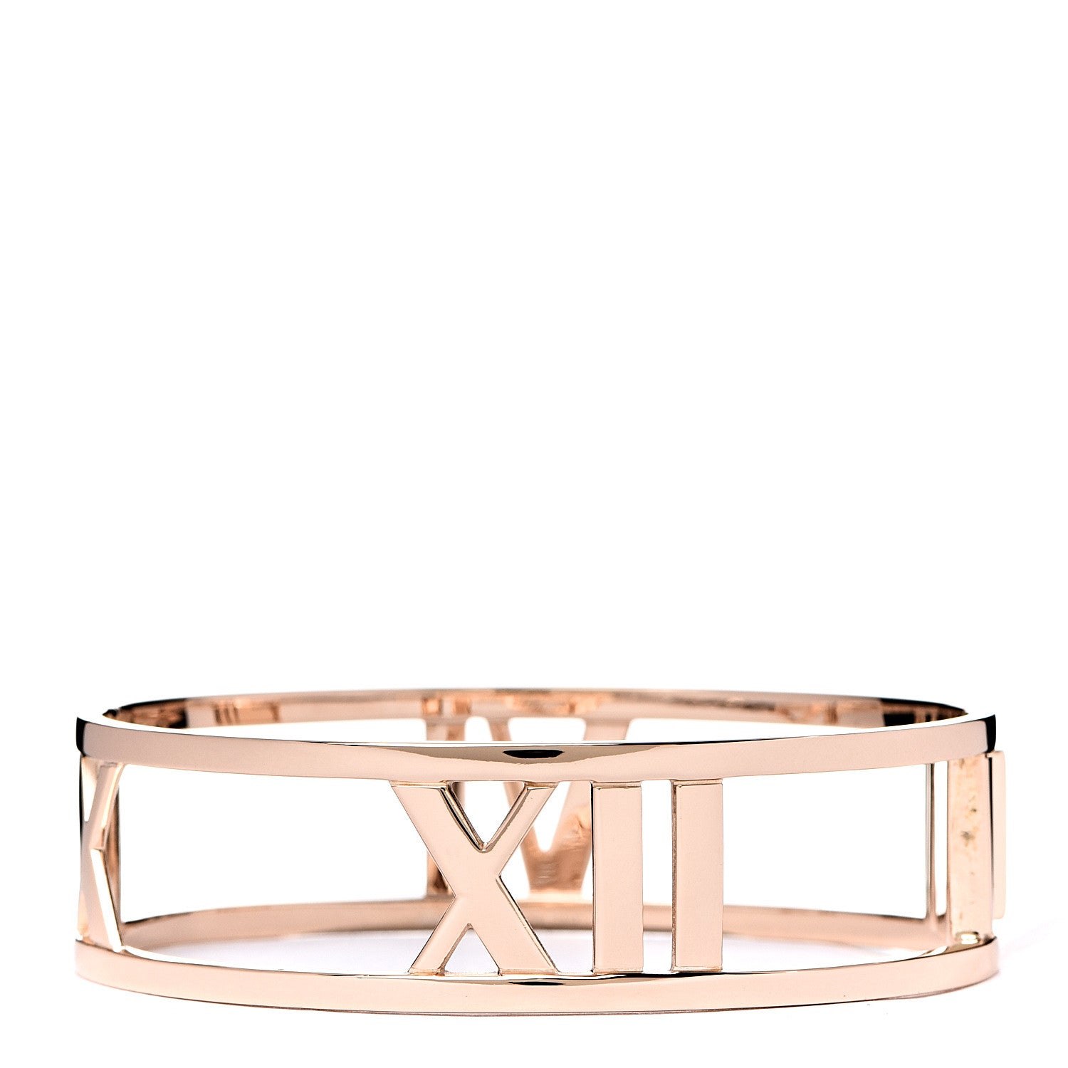 Tiffany 18K Rose Gold Wide Atlas Bangle 1 of 5