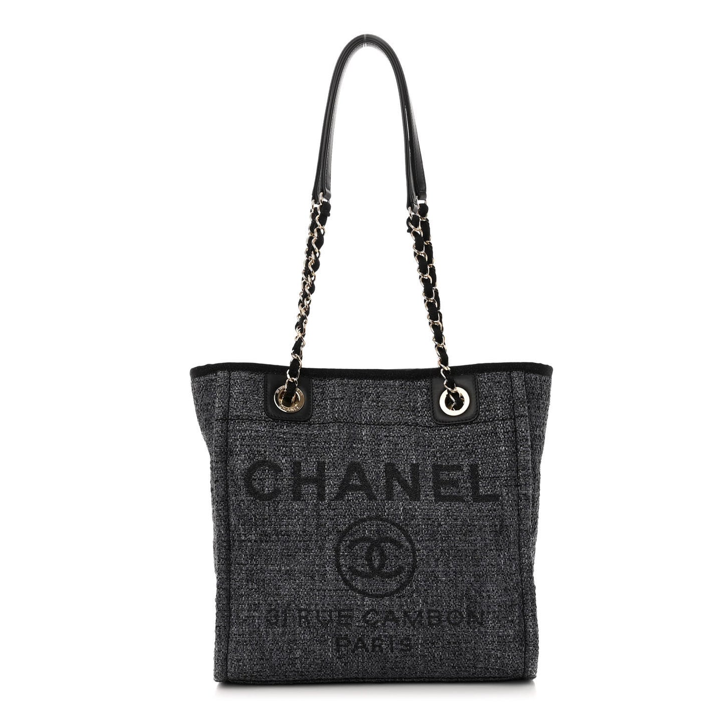 Mixed Fibers Mini Deauville Tote Black
