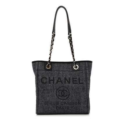 Chanel Mixed Fibers Mini Deauville Tote Black 1 of 10