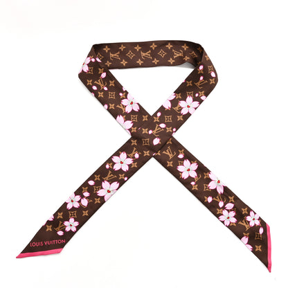 Louis Vuitton LV X TM Silk Monogram Cherry Blossom BB Bandeau Tan 1 of 3