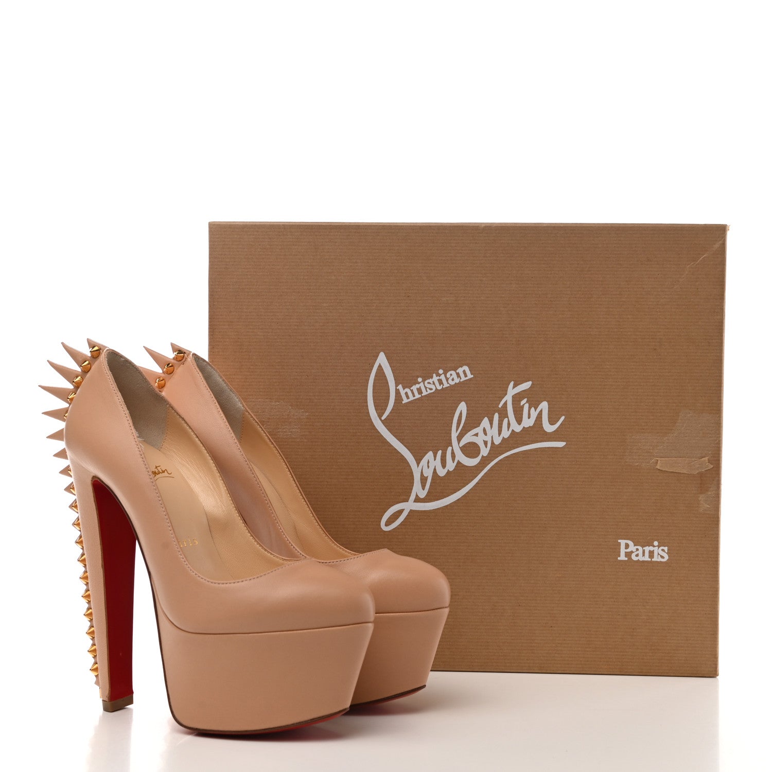 Christian Louboutin Nappa Electropump 160 Pumps 35 Nude 8 of 11