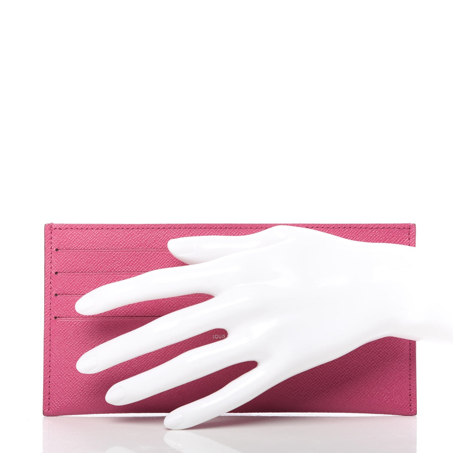 Calfskin Felicie Card Holder Insert Pink