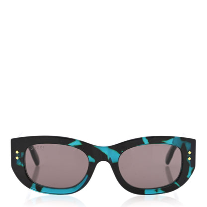 Gucci Acetate Rectangle Frame Sunglasses GG1215S Blue 2 of 6