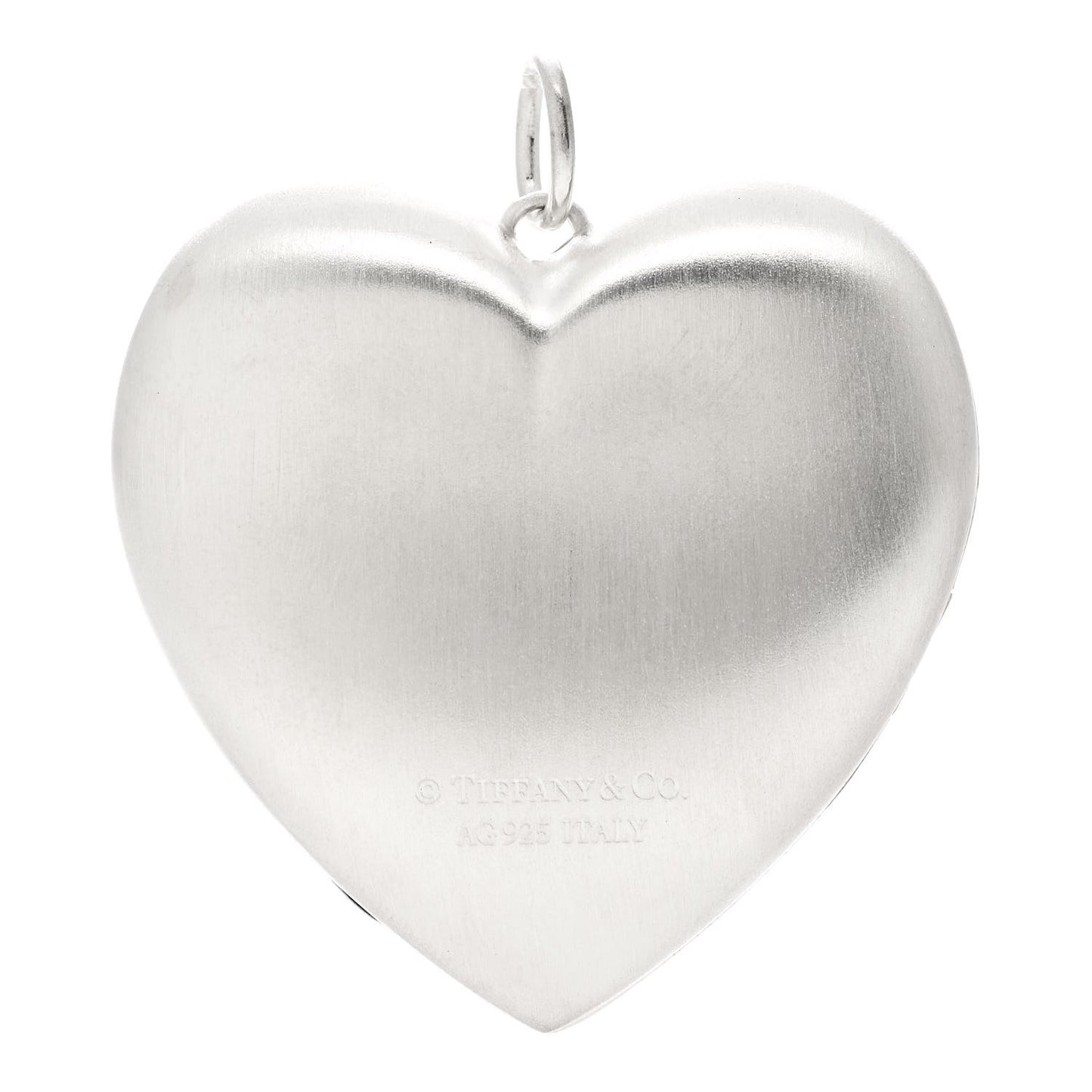 Sterling Silver Large Ziegfeld Daisy Heart Locket Pendant