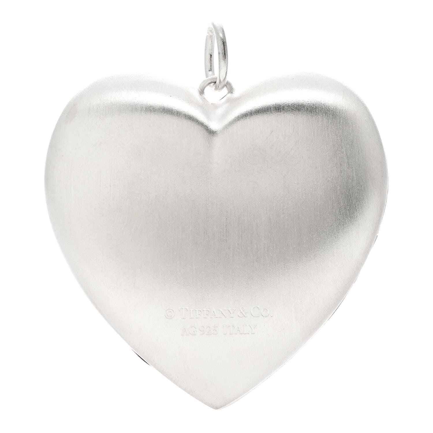 Tiffany Sterling Silver Large Ziegfeld Daisy Heart Locket Pendant 3 of 6