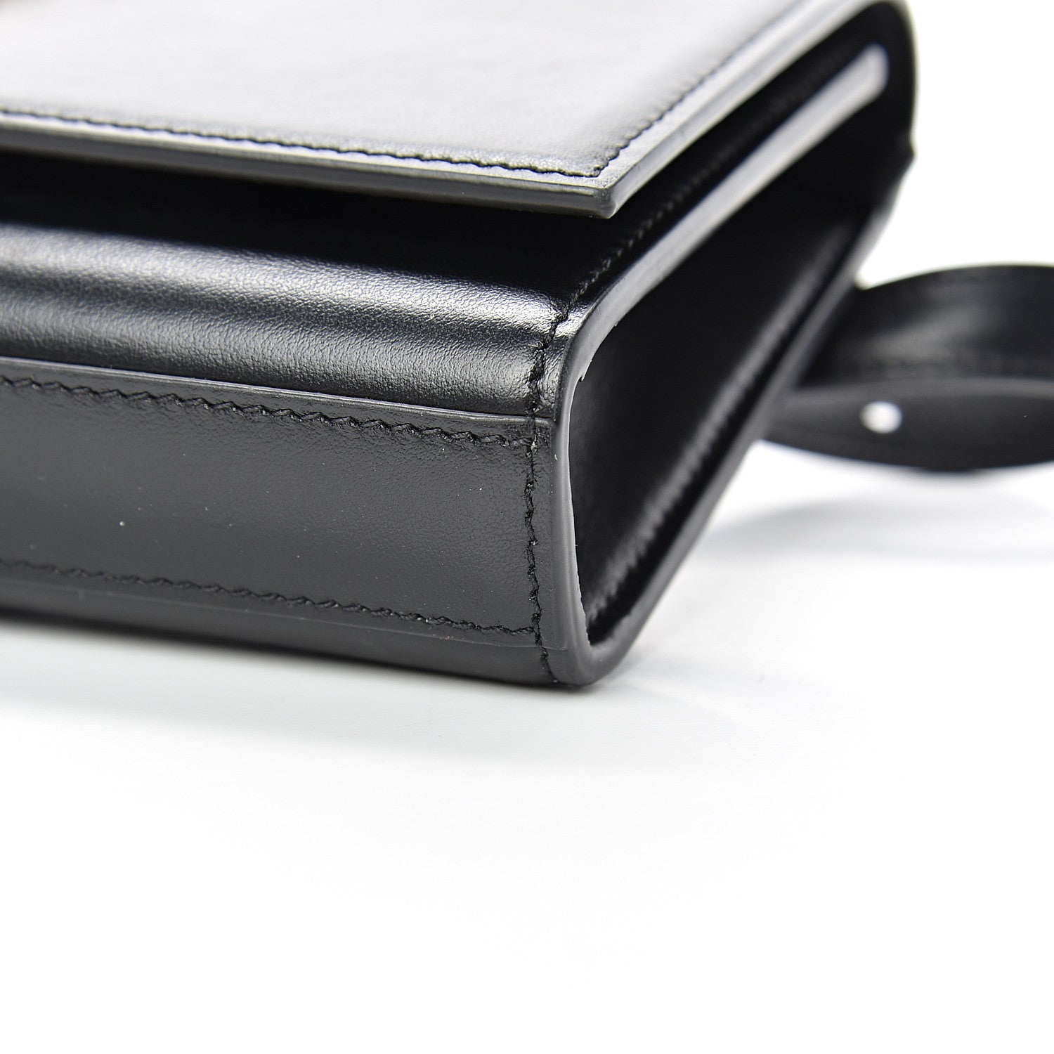Saint Laurent Smooth Calfskin Monogram Kate Belt Bag Black 8 of 12