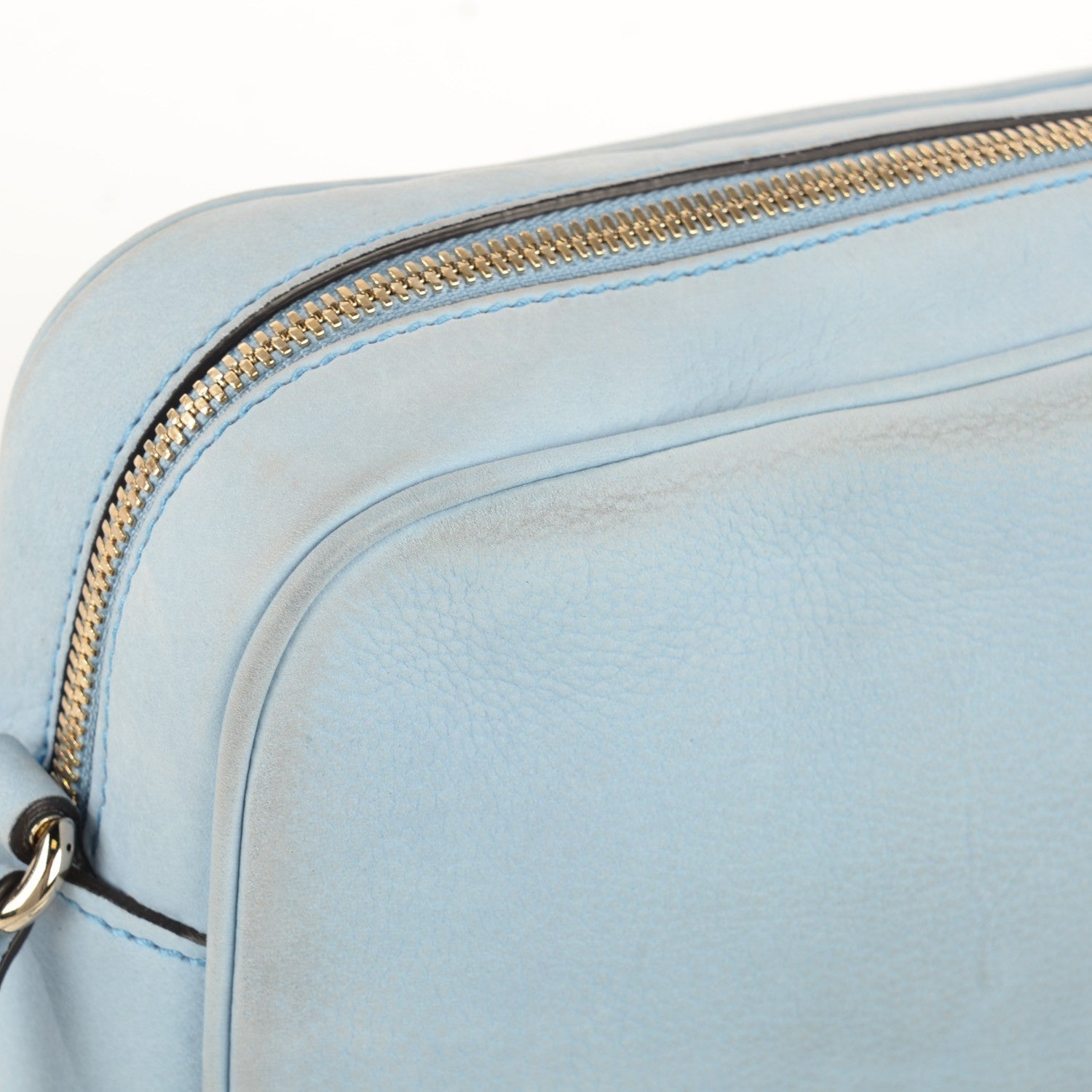 Gucci Vitello Range Small Soho Disco Bag Mineral Blue 8 of 9