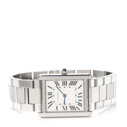 Cartier Stainless Steel 27mm Tank Solo Quartz Watch 2 of 6