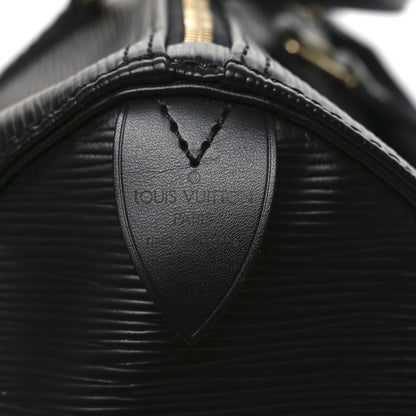 Louis Vuitton Epi Speedy 35 Black 5 of 9