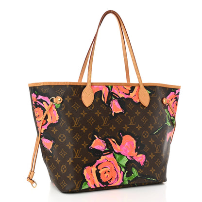 Louis Vuitton Monogram Roses Neverfull MM 3 of 10