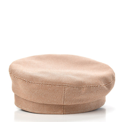 Hermes Cotton Silk Swift Clou de Selle Vauban Cap 57 Marron Alezan Gold 4 of 8