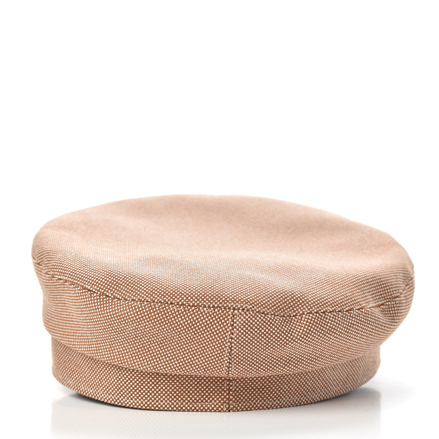 Hermes Cotton Silk Swift Clou de Selle Vauban Cap 57 Marron Alezan Gold 4 of 8