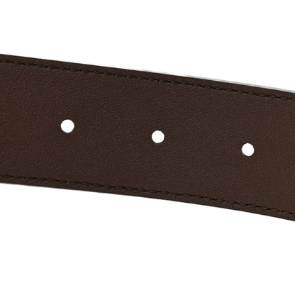 Gucci Supreme Monogram Calfskin Rectangular Belt 80 32 Brown 5 of 5