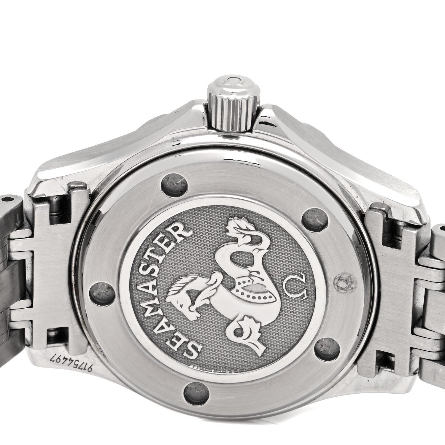 Omega Stainless Steel Diamond 28mm Seamaster Diver 300M Quartz Watch Black 212.30.28.61.51.001 4 of 4