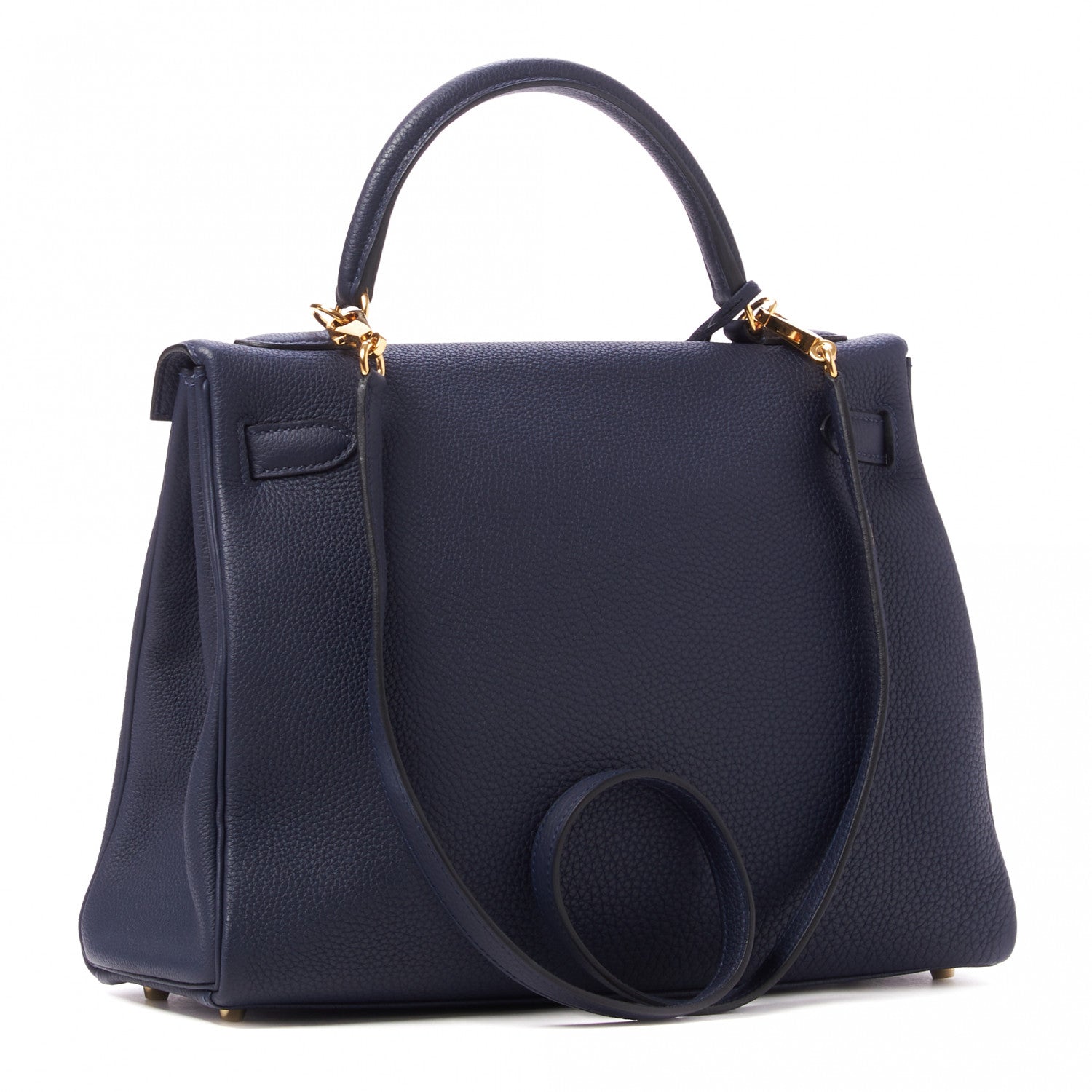 Hermes Togo Kelly Retourne 32 Bleu Nuit 2 of 31