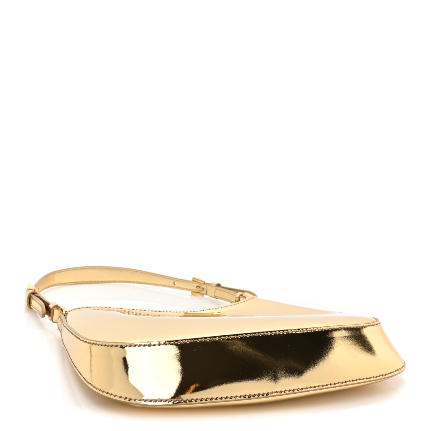 Prada Spazzolato Cleo Adjustable Strap Shoulder Bag Platino 4 of 8