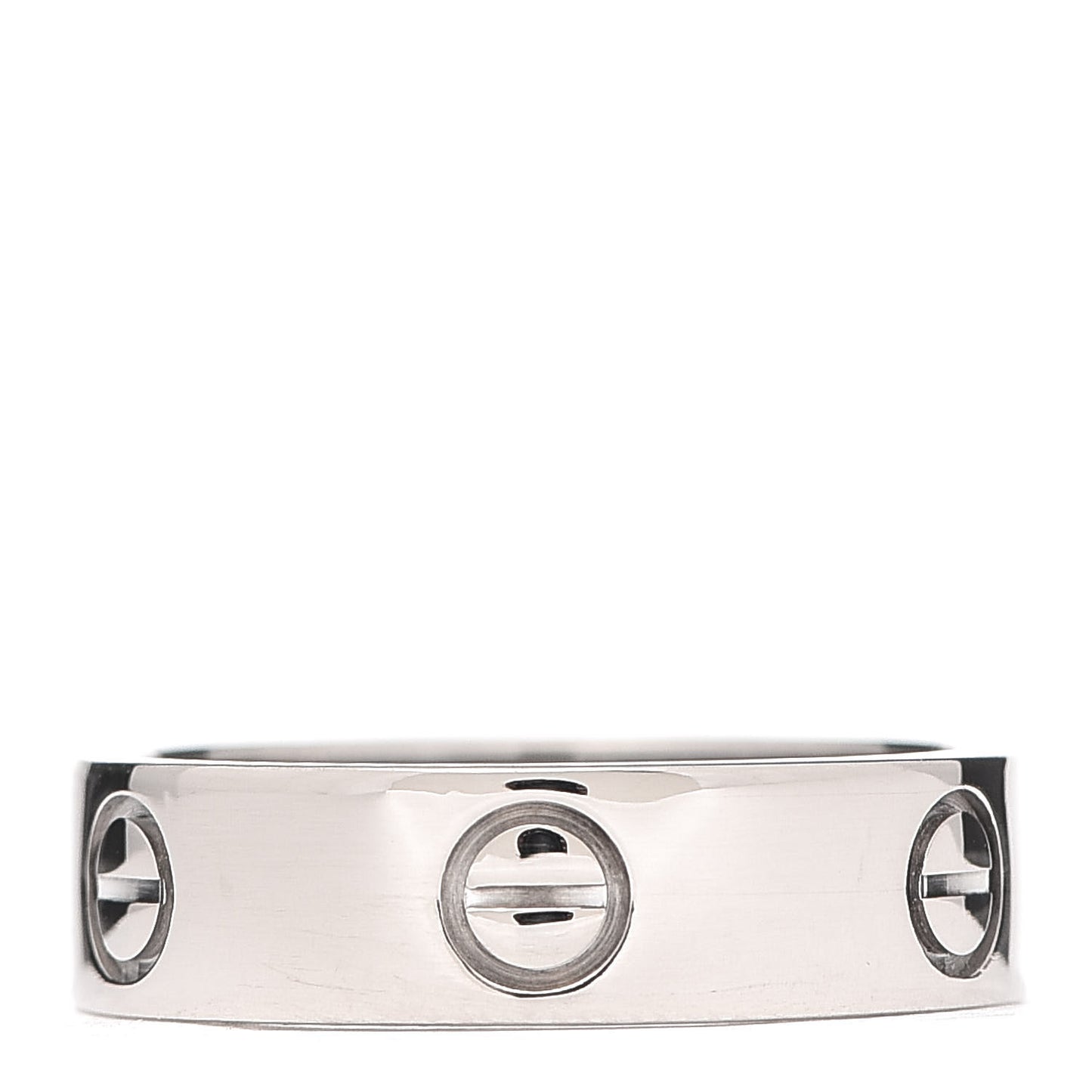 18K White Gold 5.5mm LOVE Ring 54 6.75