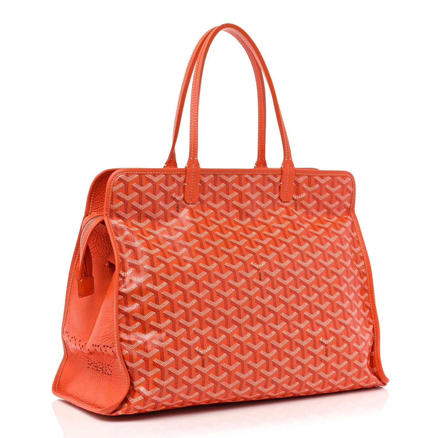 Goyard Goyardine Sac Hardy Pet Carrier PM Orange 4 of 13