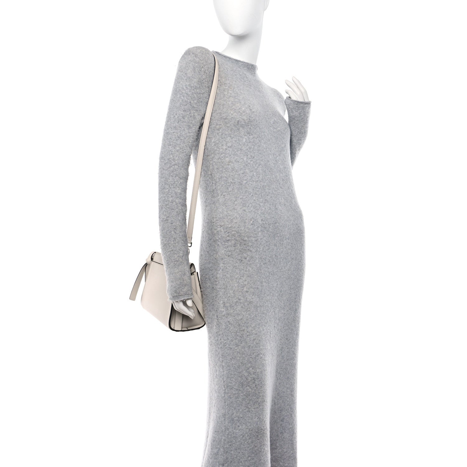 Fendi Vitello Seta Shiny Nappa Laces Mini Peekaboo I SEE U Satchel Latte 2 of 11