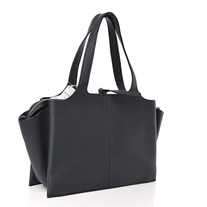 Celine Baby Grained Calfskin Medium Tri-Fold Bag Dark Sea 3 of 10