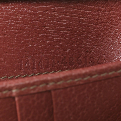 Gucci Suede Monogram Abbey Compact Wallet Pink 8 of 10
