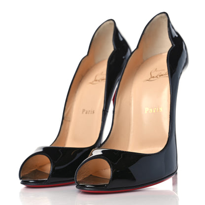 Christian Louboutin Patent Hot Chick 130 Pumps 40 Black 2 of 8