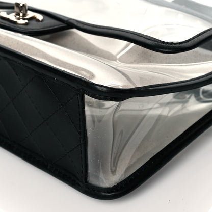 Chanel Lambskin PVC Medium Coco Sand Flap Black 10 of 10