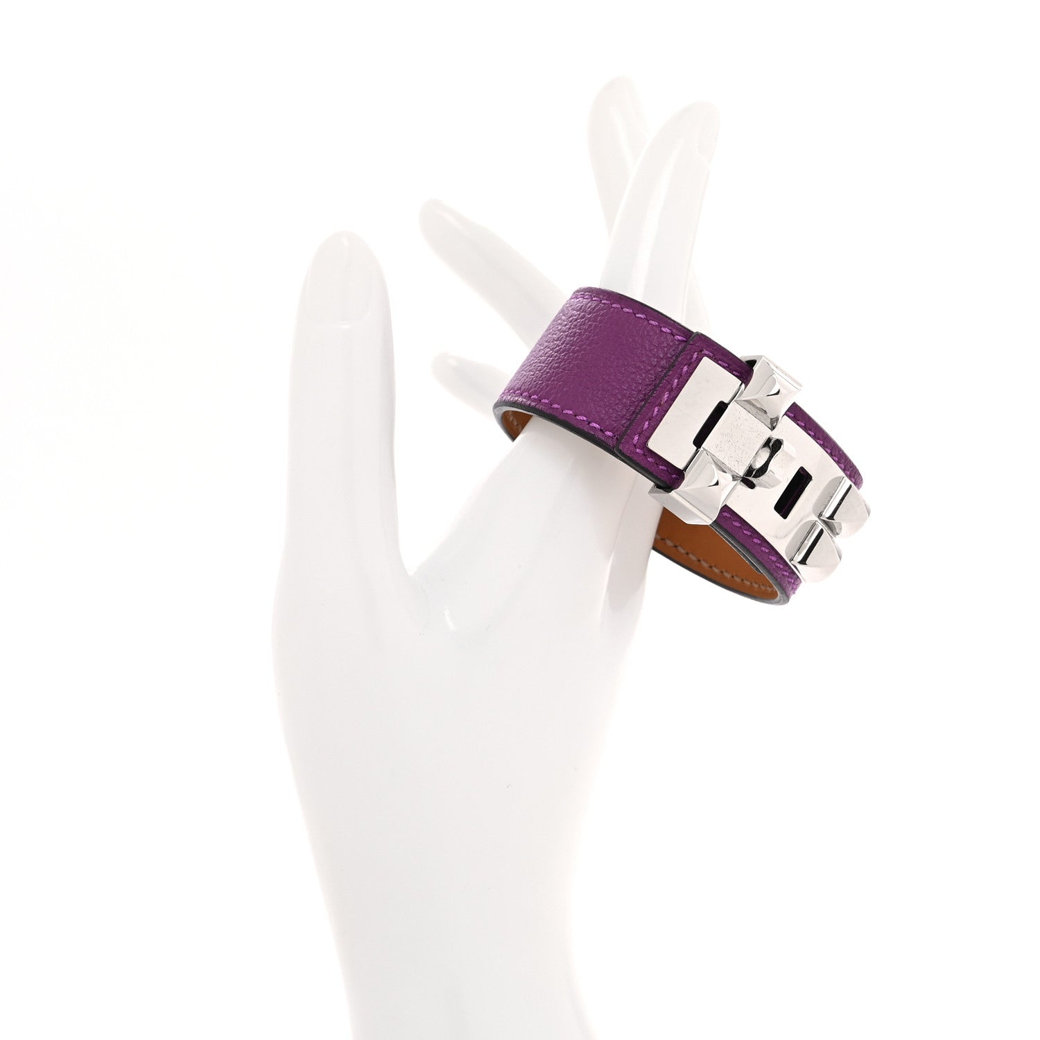 Hermes Evercolor Collier de Chien CDC Bracelet T2 Anemone 2 of 5