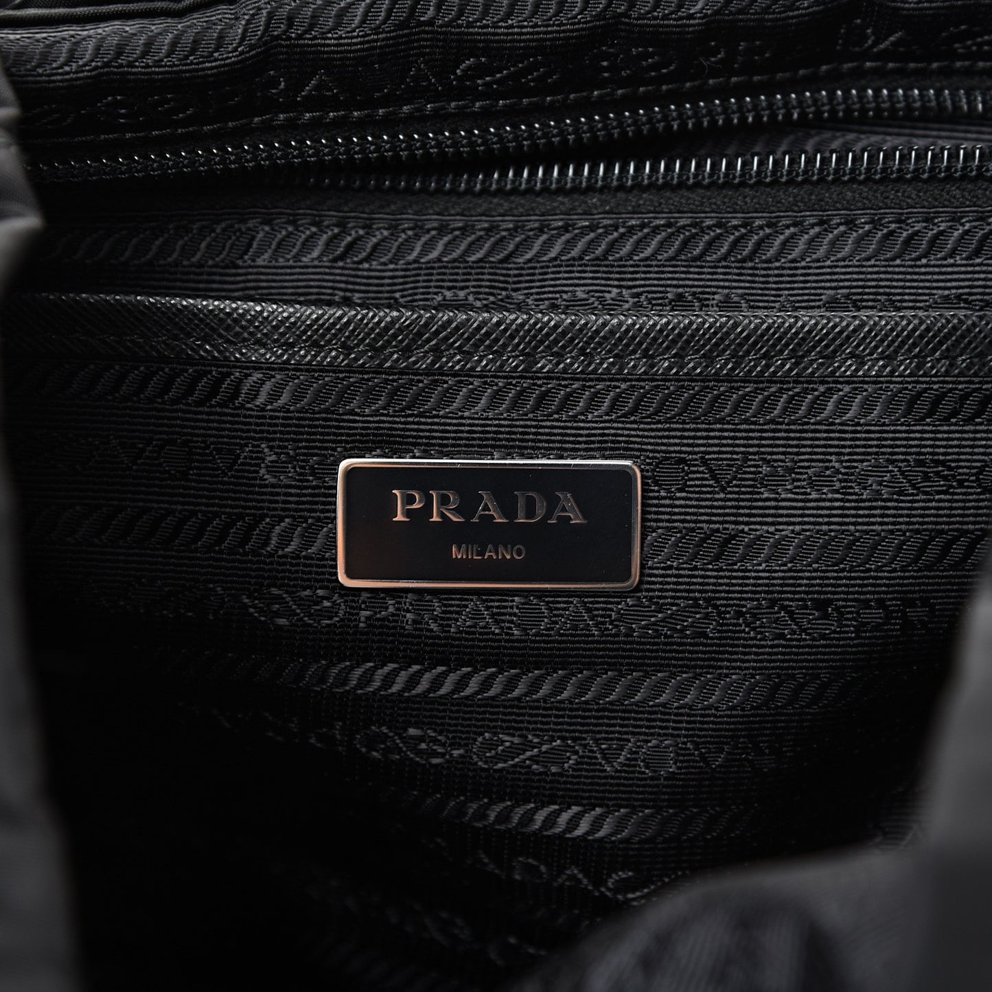 Nylon New Vela Studded Backpack Black