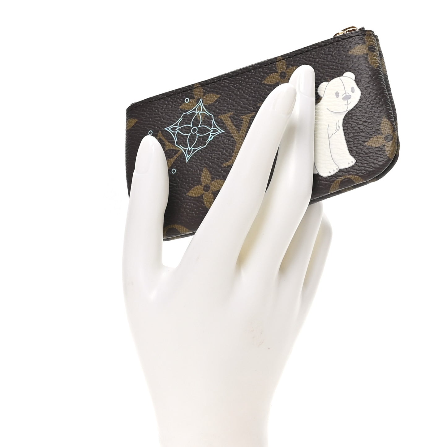 Monogram 2025 Christmas Animation Key Pouch Azur Frost