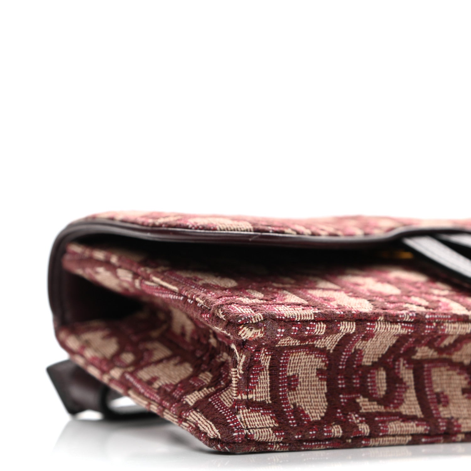 Christian Dior Oblique Saddle Belt Bag Bordeaux 9 of 10