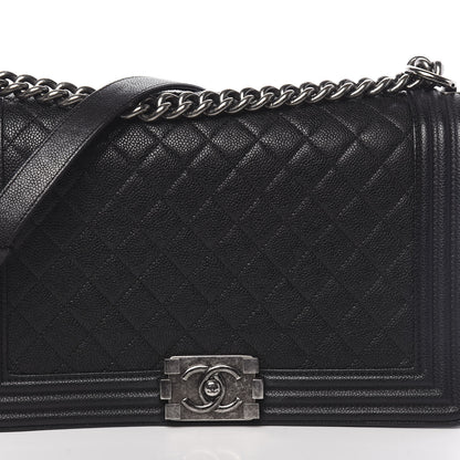 Chanel Caviar Quilted Large Boy Flap Black 10 of 10