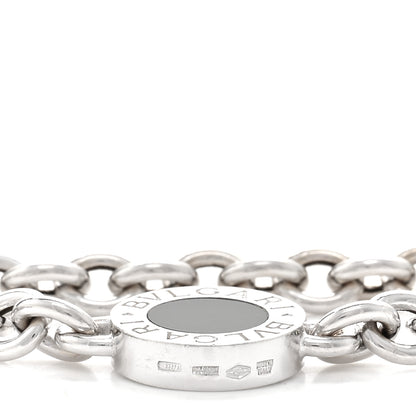 Bulgari 18K White Gold Black Onyx BVLGARI BVLGARI Station Necklace 4 of 4