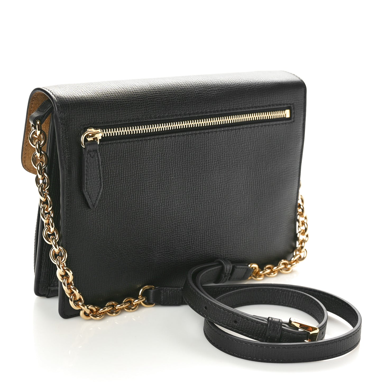 Derby Calfskin House Check Baby Macken Crossbody Bag Black