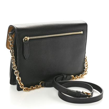 Burberry Derby Calfskin House Check Baby Macken Crossbody Bag Black 2 of 10
