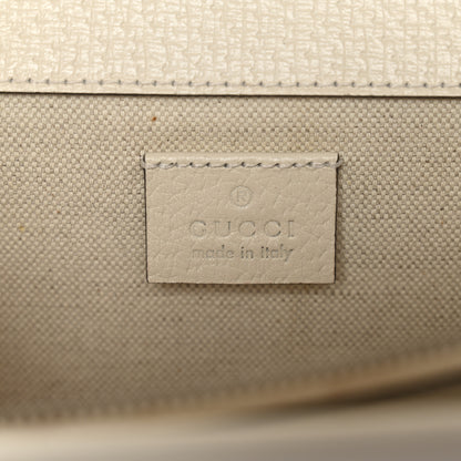Gucci Textured Calfskin Crystal Small Dionysus Shoulder Bag Mystic White 5 of 12