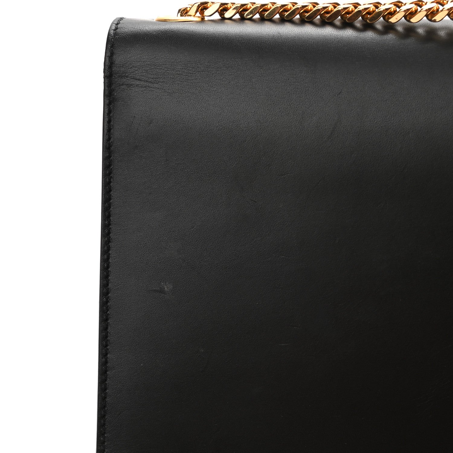 Saint Laurent Smooth Calfskin Medium Classic Monogram Kate Tassel Satchel Black 13 of 14