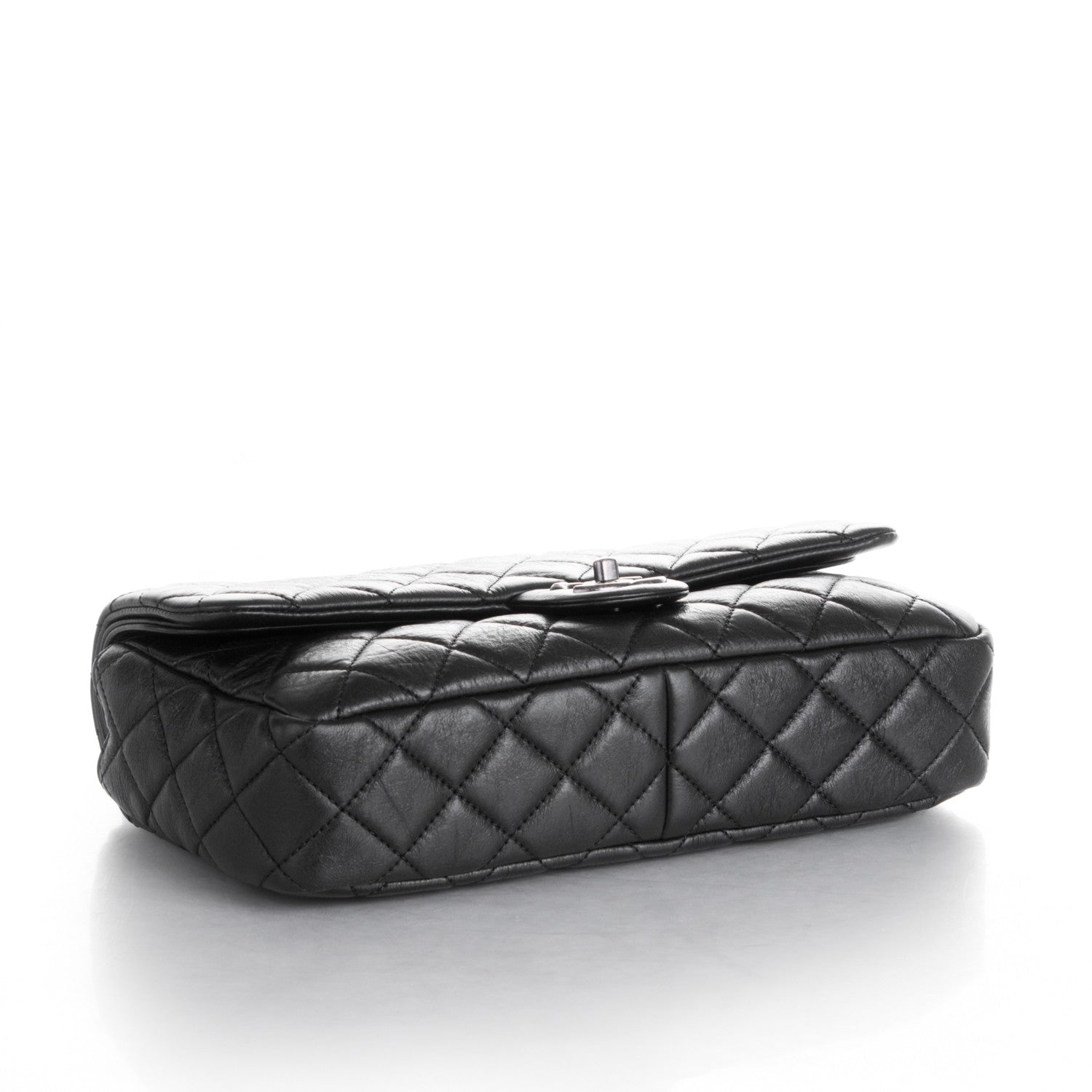 Chanel Calfskin Quilted Large Single Flap Black 4 of 9
