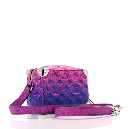 Louis Vuitton Taurillon Illusion Mini Soft Trunk Bleu Rose Bleu Rose 3 of 13