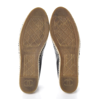Chanel Lambskin CC Espadrilles 40 Black 6 of 13