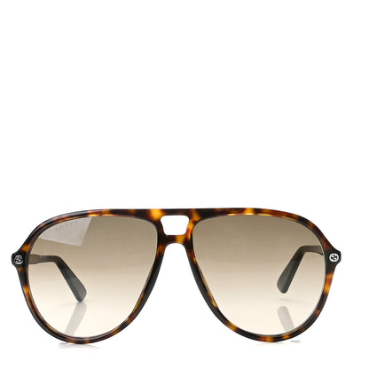 Gucci Acetate Aviator Sunglasses GG0119S/S Tortoise 2 of 9