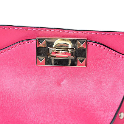 Valentino Garavani Vitello Medium Rockstud Tote Pop Fuxia 14 of 14