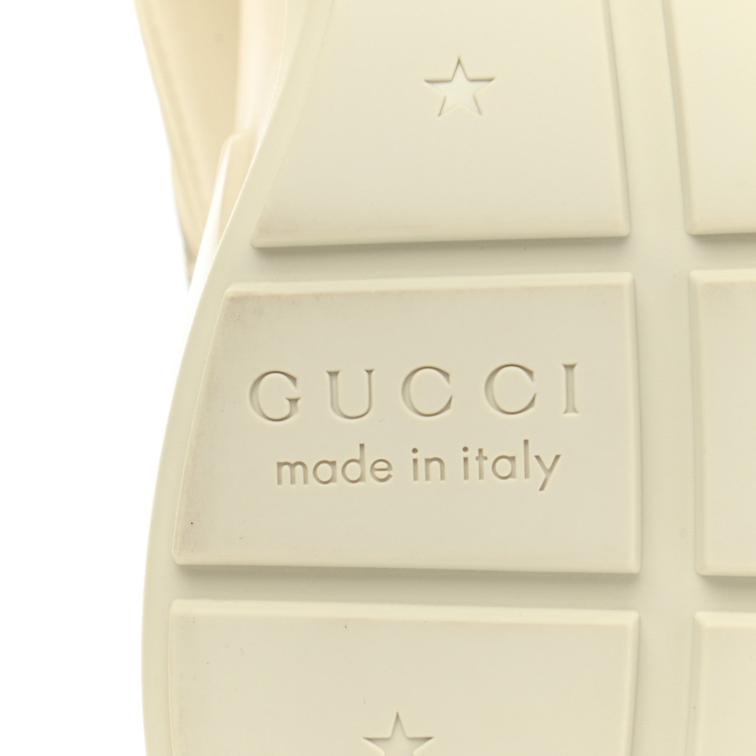 Gucci Calfskin Logo Womens Rhyton Sneakers 39 Ivory 6 of 10
